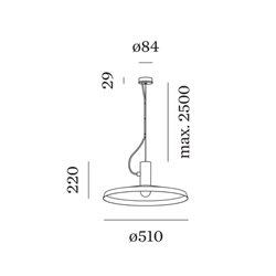 Wever & Ducré Roomor Cable 1.4 E27 Suspension lamp