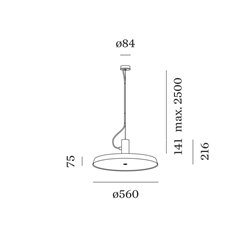 Wever & Ducré Roomor Office Cable 1.0 Suspension lamp