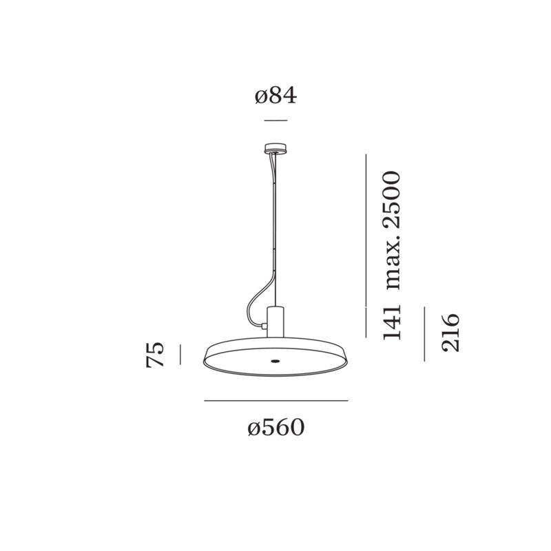 Wever & Ducré Roomor Office Cable 1.0 Hanglamp