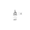Wever & Ducré Deep Bijou 1.0 bladveren Inbouwspot