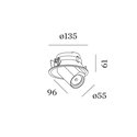Wever & Ducré Bliek Round 1.0 PAR16 blade springs Inbouwspot