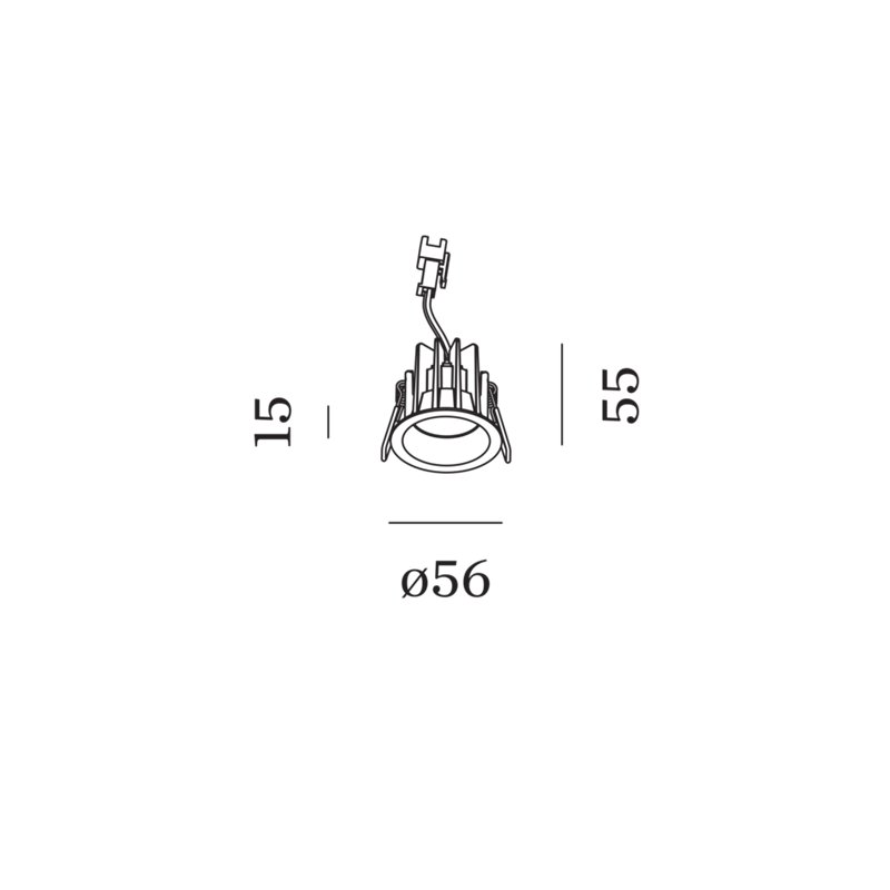 Wever & Ducré Deep Bijou IP65 1.0 springveren Inbouwspot