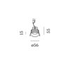 Wever & Ducré Deep Bijou IP65 1.0 wired springs Recessed spot
