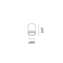 Wever & Ducré Taio Round IP65 Surface 1.0 Plafondlamp