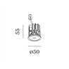 Wever & Ducré LED MODULE HO D50 12W CRI90 4000K 1420 lm WHITE