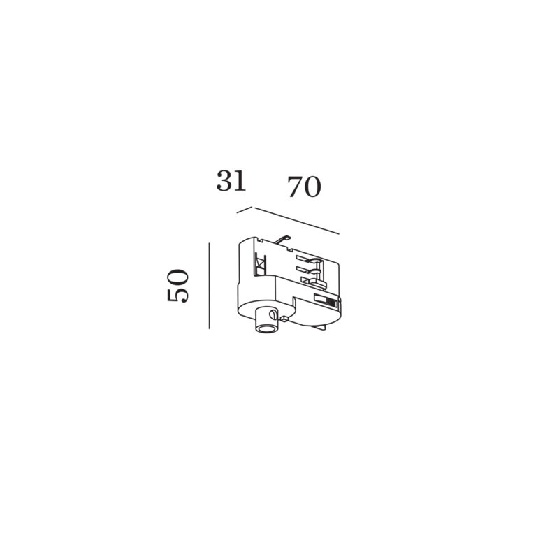 Wever & Ducré Track Adapter 3-Phase Track