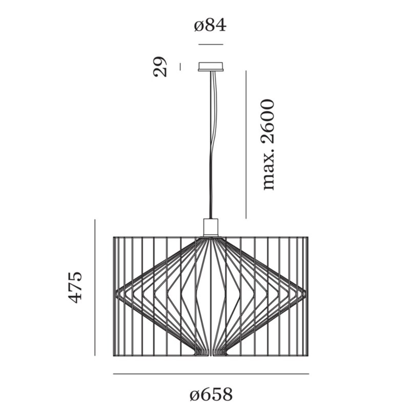 Wever & Ducré Wiro 6.5 Hanglamp
