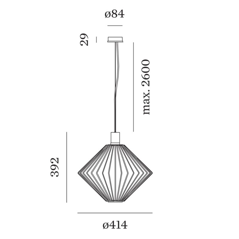 Wever & Ducré Wiro Diamond 1.1 Hanglamp