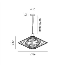 Wever & Ducré Wiro Diamond 2.0 Suspension lamp
