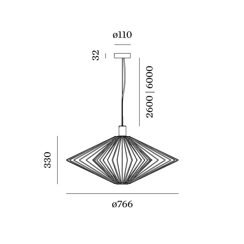 Wever & Ducré Wiro Diamond 2.0 Hanglamp