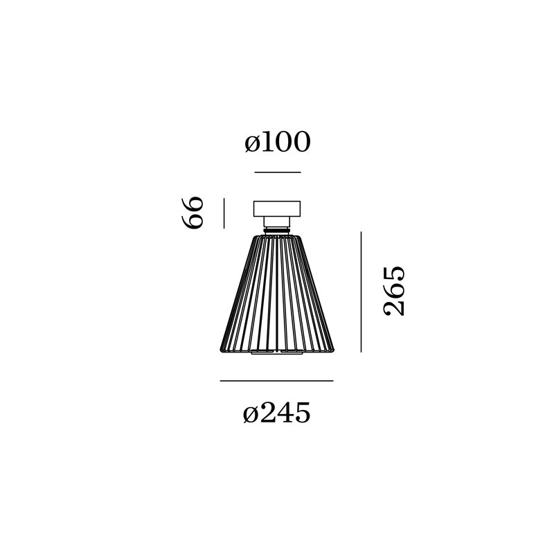 Wever & Ducré Wiro Ceiling Cone 1.0 Plafondlamp