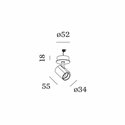 Wever & Ducré Ceno Semi Recessed 1.0 Inbouwspot