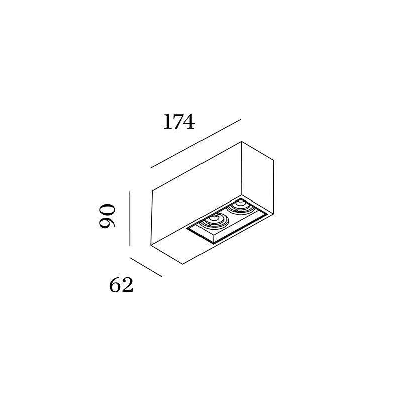 Wever & Ducré Plano Petit Surface 2.0 Plafondlamp