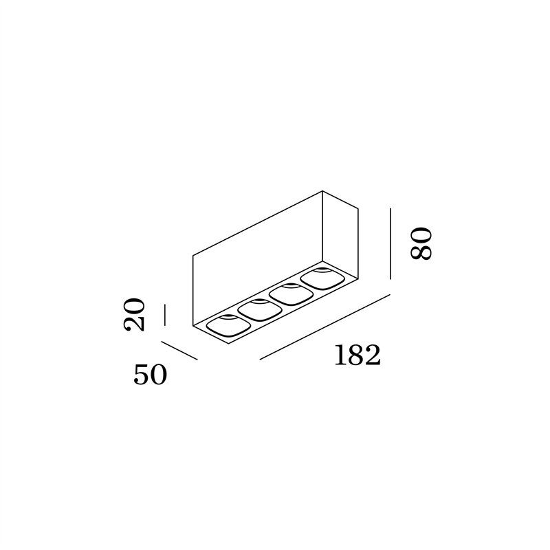 Wever & Ducré Pirro Spot Surface 4.0 Plafondlamp