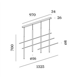 Wever & Ducré Net 4.0 Suspension lamp