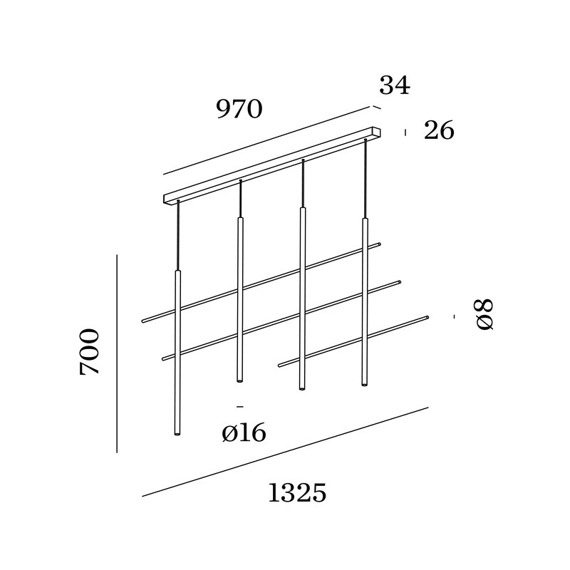 Wever & Ducré Net 4.0 Hanglamp