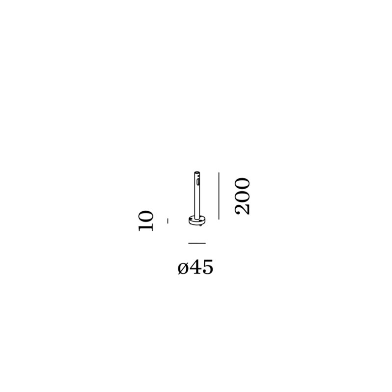 Wever & Ducré Pole 200 Stipo | With Fixation Plate