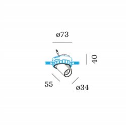 Wever & Ducré Bliek Round Petit Trimless 1.0 Recessed spot