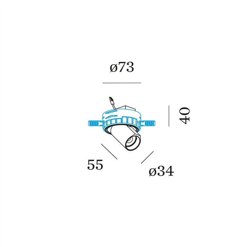 Wever & Ducré Bliek Round Petit Trimless 1.0 Inbouwspot