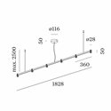 Wever & Ducré Trace Chandelier 2.0 Hanglamp