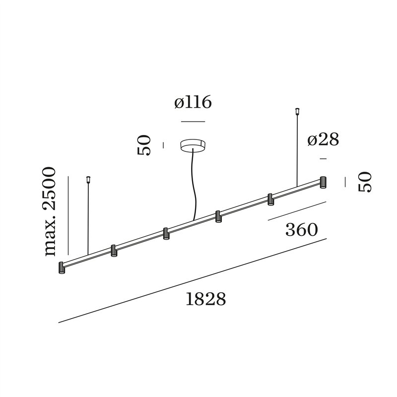 Wever & Ducré Trace Chandelier 2.0 Hanglamp