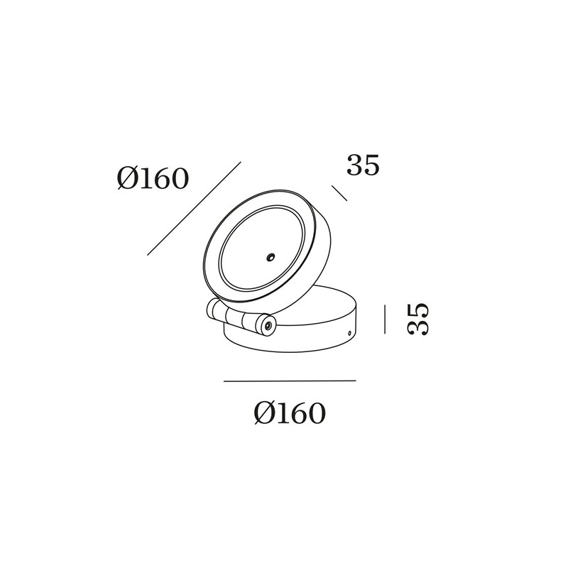 Wever & Ducré X-Beam Round 1.0 Grondlamp