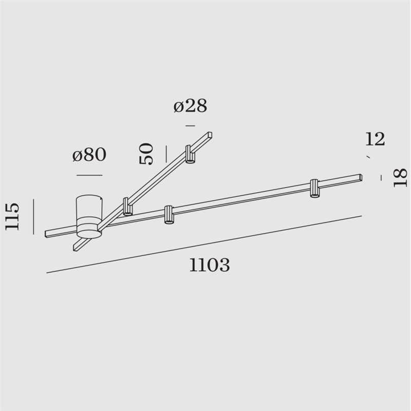Wever & Ducré Trace Spin 1.0 Plafondlamp