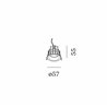 Wever & Ducré Deep Bijou IP65 1.0 blade springs Recessed spot