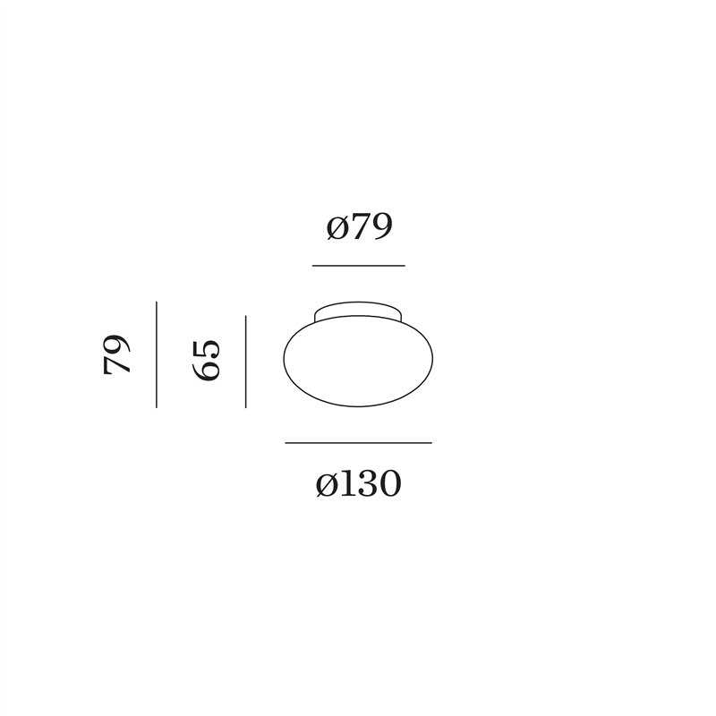 Wever & Ducré Perlez IP44 Surface 1.0 Plafondlamp