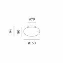 Wever & Ducré Perlez IP44 Surface 2.0 Plafondlamp