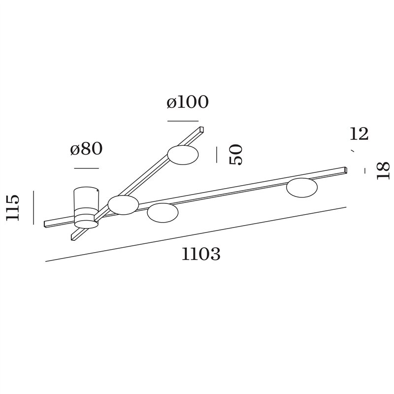 Wever & Ducré Perlez Spin 1.0 Plafondlamp