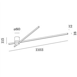 Wever & Ducré Fil Spin 1.0 Ceiling lamp / Wall lamp