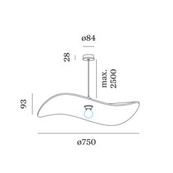 Wever & Ducré WAVE SOFT 1.0 Suspension lamp