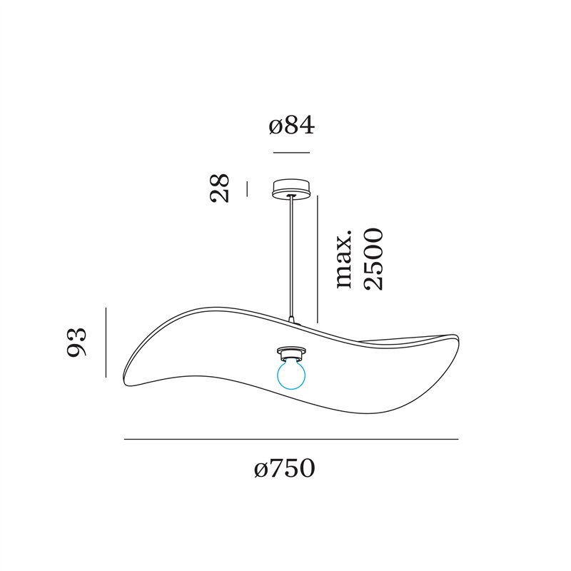 Wever & Ducré WAVE SOFT 1.0 Hanglamp
