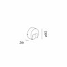 Wever & Ducré RETO ROUND WALL SURFACE OUTDOOR 0.8 Wall lamp