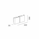Wever & Ducré CG SQUARE 2P SMALL Wandlamp