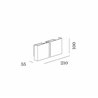 Wever & Ducré CG SQUARE 2P SMALL Wall lamp