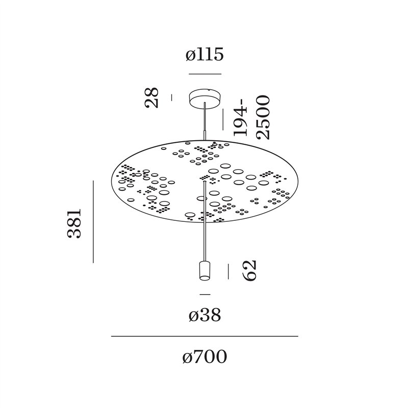 Wever & Ducré SHEDDA fractal 2.0 Hanglamp