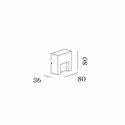 Wever & Ducré RETO WALL SURFACE OUTDOOR 0.8 Wandlamp
