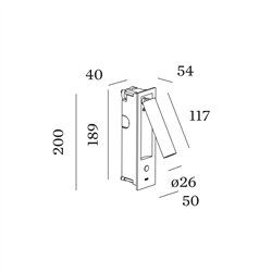 Wever & Ducré MATCH SEMI RECESSED snooze 1.0 Wall lamp