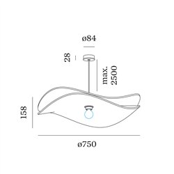 Wever & Ducré WAVE SOFT 2.0 Suspension lamp