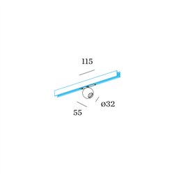 Wever & Ducré LECA on STREX 1.0 Track lighting fixture