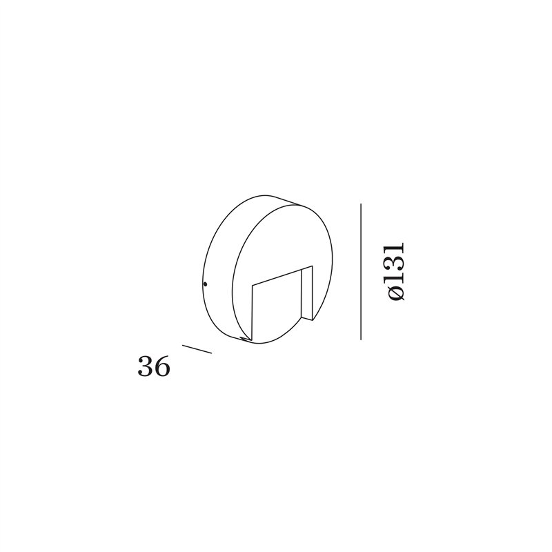 Wever & Ducré RETO ROUND WALL SURFACE OUTDOOR 1.3 Wandlamp