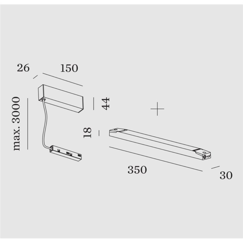 Wever & Ducré Strex Susp Remote Driver D4 100W