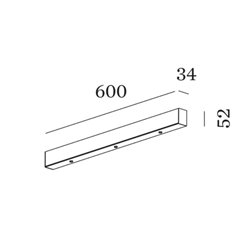 Wever & Ducré Susp Multiple Ceiling Base 1.3 Linear