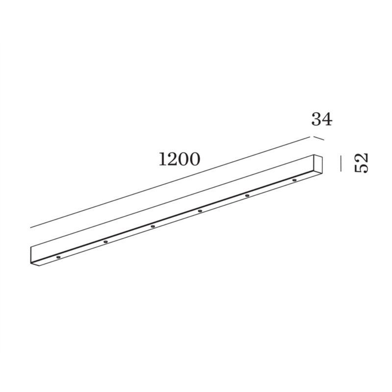 Wever & Ducré Susp Multiple Ceiling Base 1.6 Linear