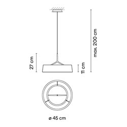 Vibia Dama Ø 45 cm - 3235 suspension lamp