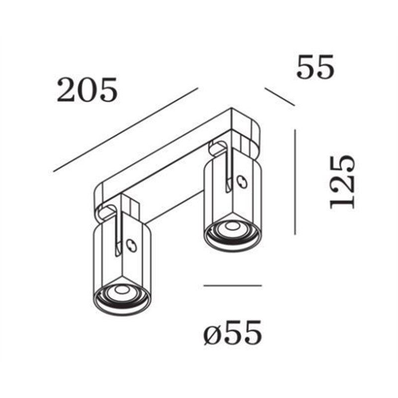 Wever & Ducré Sqube On Base 2.0 PAR16 Plafondlamp