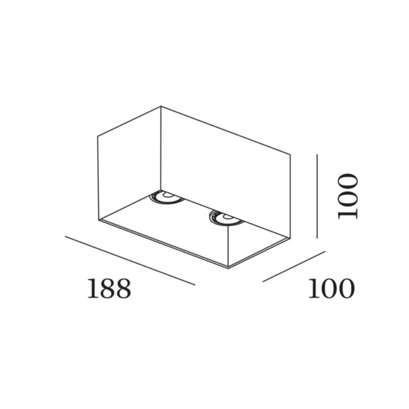 Wever & Ducré BOX 2.0 PAR16 Plafondlamp
