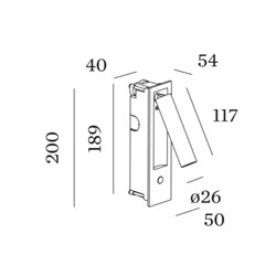 Wever & Ducré MATCH snooze semi-recessed 1.1 Wall lamp